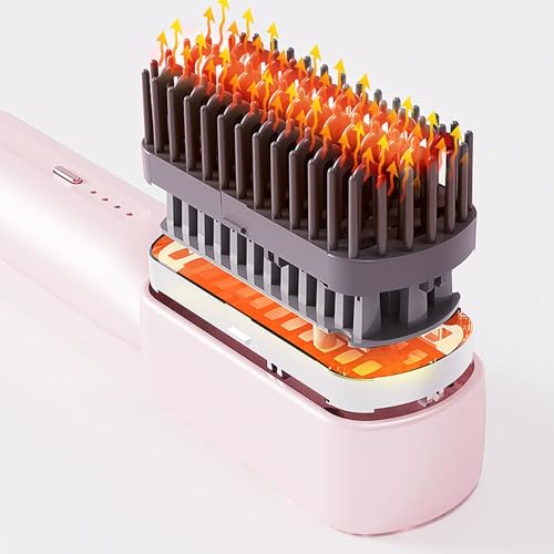 Cepillo alisador ionico 4 temperaturas 160-220°C rosa miniatura 3