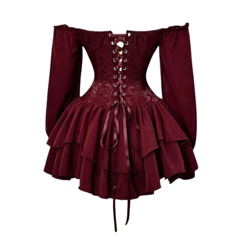 Vestido blanco de princesa estilo francés con corsé de cordones 7