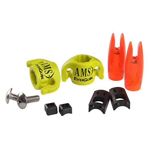 AMS Bowfishing Original EverGlide Safety Slide - 2-Pack - Yellow - (5/16") - Made in The USA