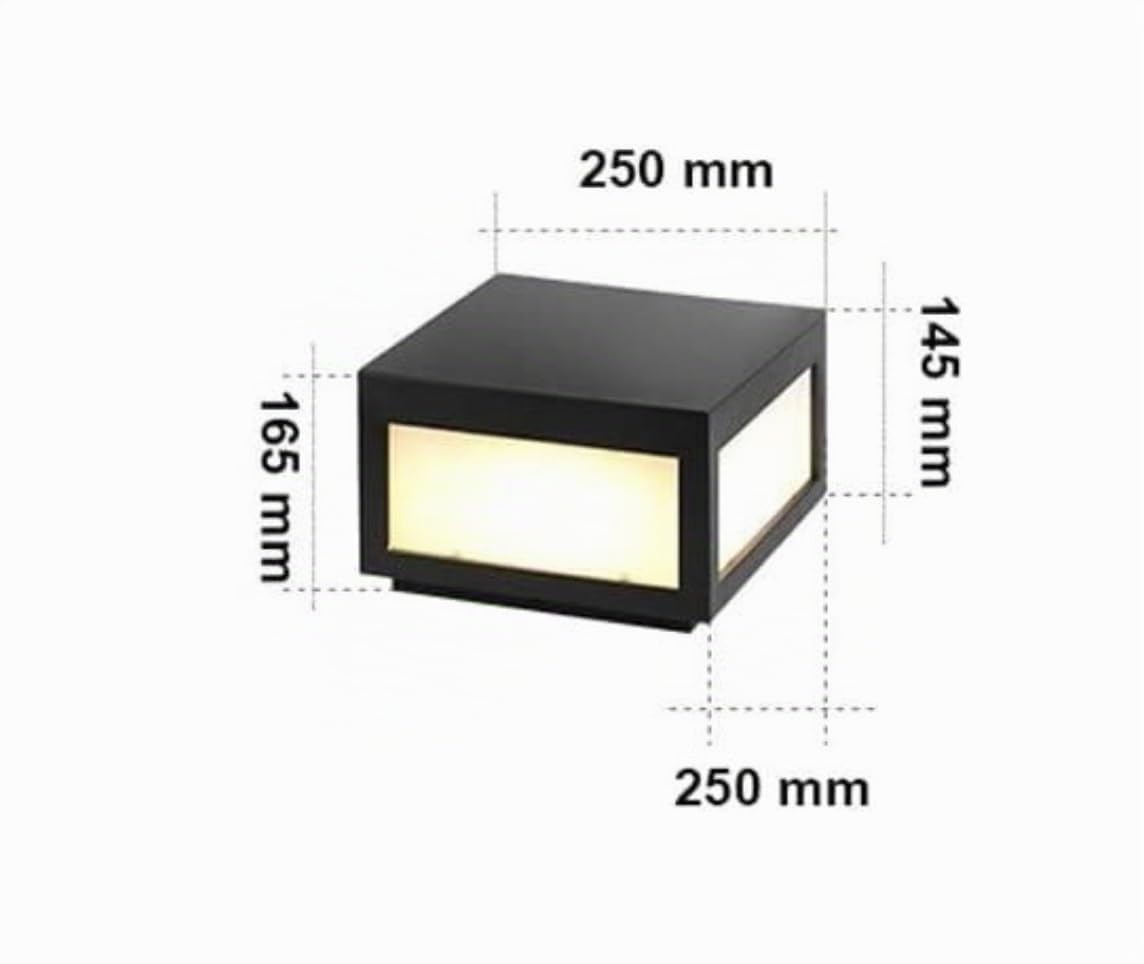 Luz de Poste Exterior Farola Exterior Jardin Pilar De Luz Exterior De Aluminio Pantalla De PC Poste De Luz Columna De Luz Camino De Jardín Paisaje Luz De Calle Lámpara De Patio Lámpara de Exterior Lám