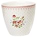 Produktbild GreenGate Kaffeebecher Kaffeetasse Latte Cup Becher Sinja White Sonderedition H 9 cm 300 ml