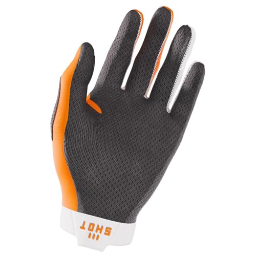 Shot Lite Motocross Handschuhe - Weiss Orange - 3XL - unisex