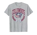 Columbus Blue Jackets Vintage Victory Gray Licensed T-Shirt