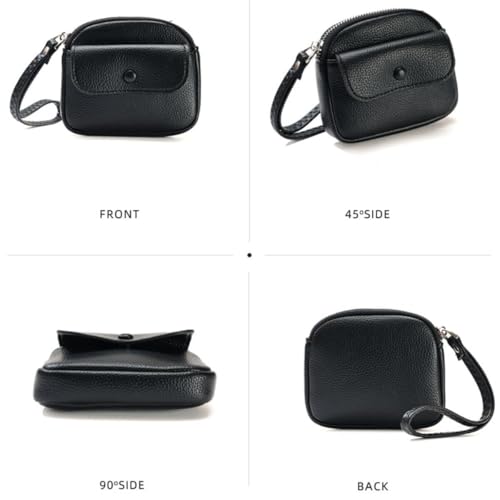 Small Coin Leather Cute Zipper Credit Card Purse for Girls Bag Mini Wristlet Wallet for Women4