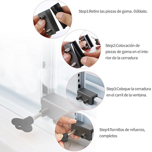 Cerradura de seguridad para puerta corrediza 3 Imagen adicional