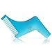 Beard Shaping Tool & comb - a perfect template for line up, edging, Goatee, Neck Line, Curve cut or Step cut or Straight Cut.