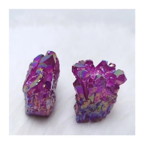 Amas de cristaux aura violette 180-200g - Grappe de quartz naturel authentique