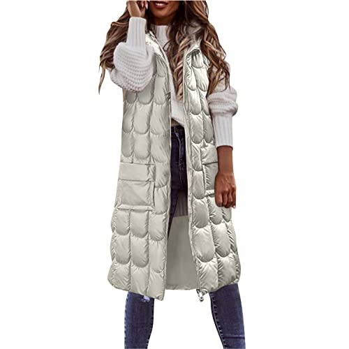 Veste sans manche femme contre le vent froid avec capuche enveloppante