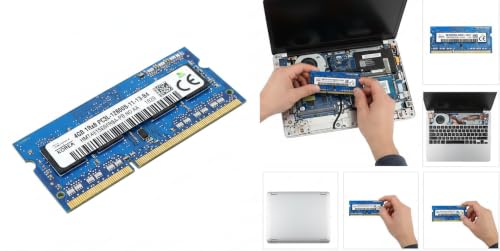 Image of 4GB DDR3L 1600MHz Laptop RAM for Hynix (PC3L-12800S, 204-Pin SO-DIMM, 1.35V, 1Rx8 Single Rank) Non-ECC Unbuffered Memory - HMT451S6AFR8A-PB