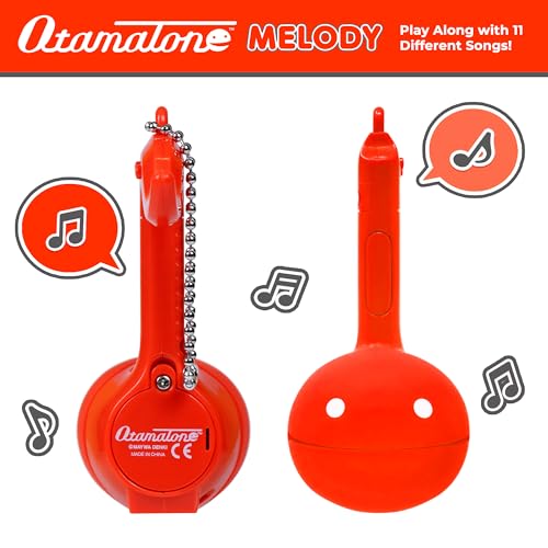 Image of Otamatone Melody Japanese Musical Electronic Instrument Toy Keychain - Red