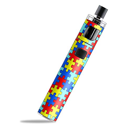 IT'S A SKIN Decal Vinyl Wrap for Aspire PockeX AIO Vape Pen Mod Stickers Sleeve/Colorful Puzzle Pieces Autism