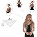 LMVERNA Triangle Tassel Mantilla Veil Lightweight Fashion Floral Soft Lace Scarf (Nude)
