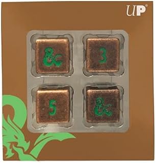 Heavy Metal Feywild Copper and Green D6 Dice Set for Dungeons & Dragons - Great for RPG, DND, MTG as Gamer Dice or Board Gaming Dice