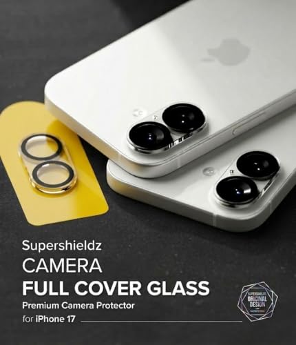 Image of Supershieldz X Koala Bear NeoGuard Camera Lens Protector Tempered Glass For iPhone 17 with Installation Kit | Edge to Edge Coverage | Transparent | Pack of 2
