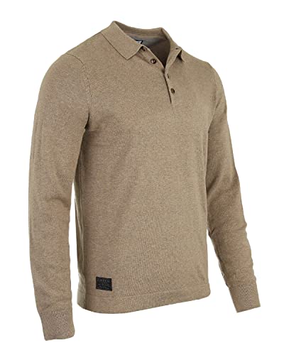 ZIMEGO Men's Quarter Zip Up Mock Turtle Neck Polo Pullover Sweater Casual Outfit3