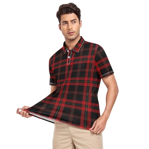 Dinosaur Skeleton Men's Polo Shirts Short Sleeve Quick Dry Athletic Outdoor Sports Golf Shirts S-XXL3