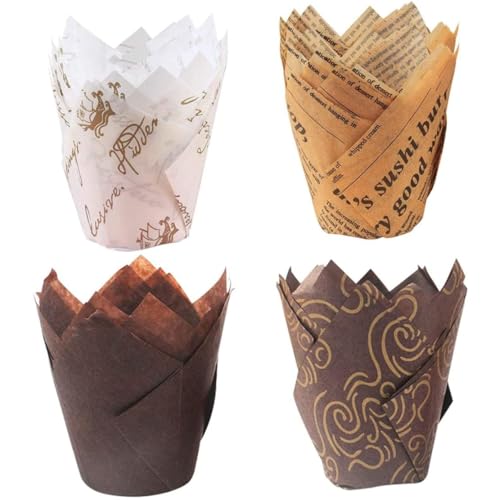 Moldes de cupcake, 200 piezas para hornear tazas de muffins revestimientos de muffines de muffin
