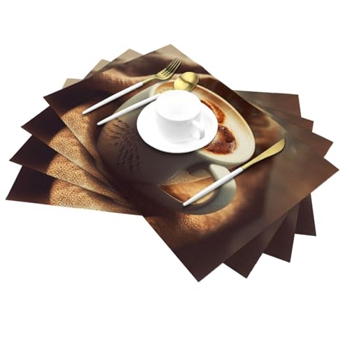Set de table en PVC tissé lavable antidérapant et résistant à la chaleur