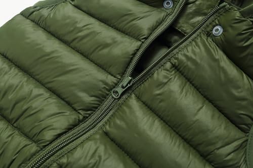 Image of AIWUHE Baby Boys Girls Hooded Puffer Vest Winter Lightweight Sleeveless Bear Ears Zipper Up Jacket Down Vest Coat Vests Kids