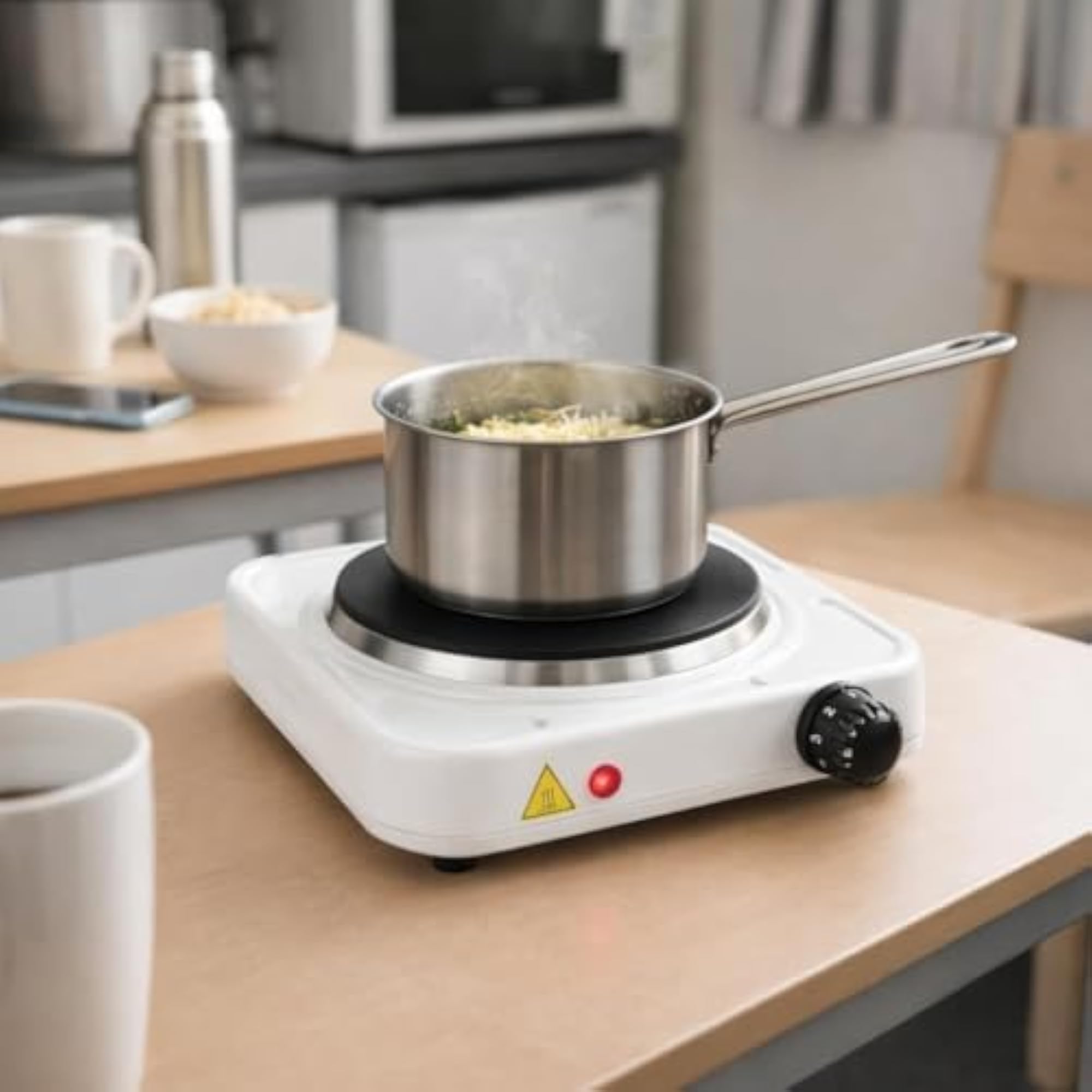 Single Electric Hot Plate for Cooking, 500W