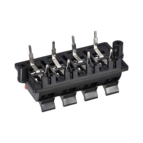 Terminal de altavoz de 8 vías con clip de resorte uxcell WP8-03 3