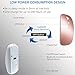 Tsmine Slim Rechargeable Bluetooth Mouse Cordless Rechargeable Wireless Optical Mouse for Laptop PC Macbook Air/Pro iMac iPad iPhone Surface Chromebook Dell-Rose Gold