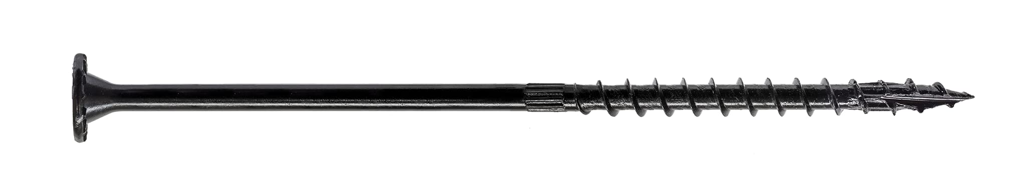 Simpson Strong-Tie SDWS221500-R50 Strong-Drive SDWS Timber Screws (Interior Grade), 0.220 Inch, 15 Inch, E-Coating, Low Profile Head, Sawtooth Point, Black (Pack of 50)