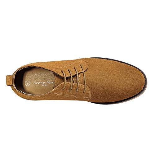 Bruno Marc Men's Chukka Camel Suede Leather Chukka Desert Oxford Ankle Boots Size 11 M US