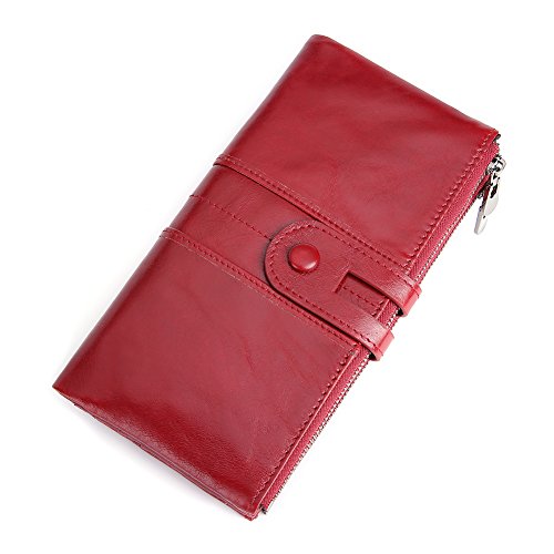 RFID Blocking Bifold Wallets for Women and Men, YLQP Credit Card Holder Leather