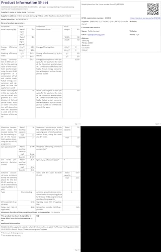 Samsung WD81T4049CE/EG - Asciugatrice 8/5 Kg, 1400 Giri/Min, Ecobubble, Airwash, Programma Igienico A Vapore, Colore: Bianco - 14