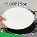 Mobile Pro Shop Acrylic Turntable Mat - Acrylic Slipmat for Vinyl LP Record Players - Improves Sound Quality & Provides Tighter Bass - Anti Static Platter mat (White)