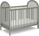 Graco Olivia 3-in-1 Convertible Crib (Olive) – GREENGUARD Gold Certified, Converts to Daybed and Toddler Bed, Fits Standard Full-Size Crib Mattress, Adjustable Mattress Height, Easy-to-Match Style