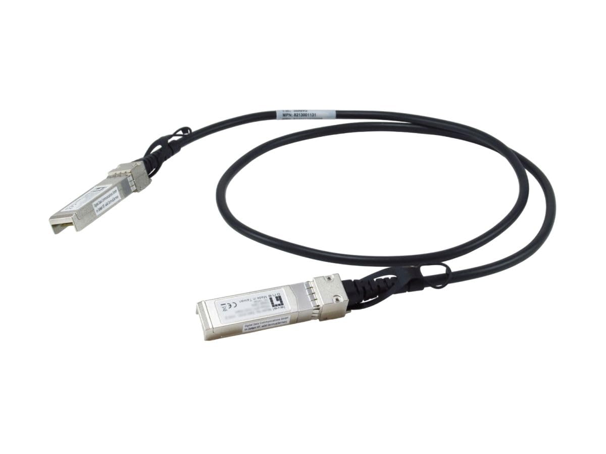 LevelOne SFP+ Twinax Direct Attach - Cable de cobre (10 Gbps, 1 m) | Transmisión de 10 Gbps, 1,00 m de longitud, conexión directa, cable Twinax