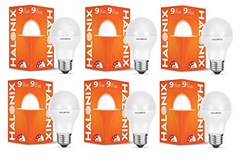 Image of Halonix Astron Plus Base E27 9-Watt LED Bulb (Pack of 6, Cool White)