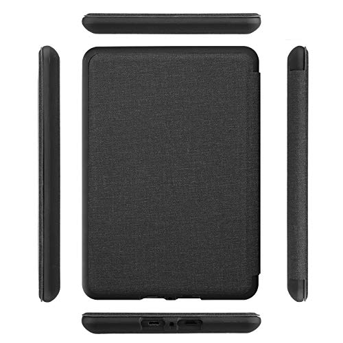 Capa, WB, Ultra Leve Auto Hibernação, Sensor Magnético, Silicone Flexível, Estilo Tecido, Preta, Nov