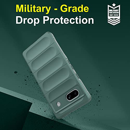 Image of amazon basics Back Case Cover for Google Pixel 7A | Compatible for Google Pixel 7A Back Case Cover | Liquid Silicon Magic Case for Google Pixel 7A with Camera Protection | Dark Green