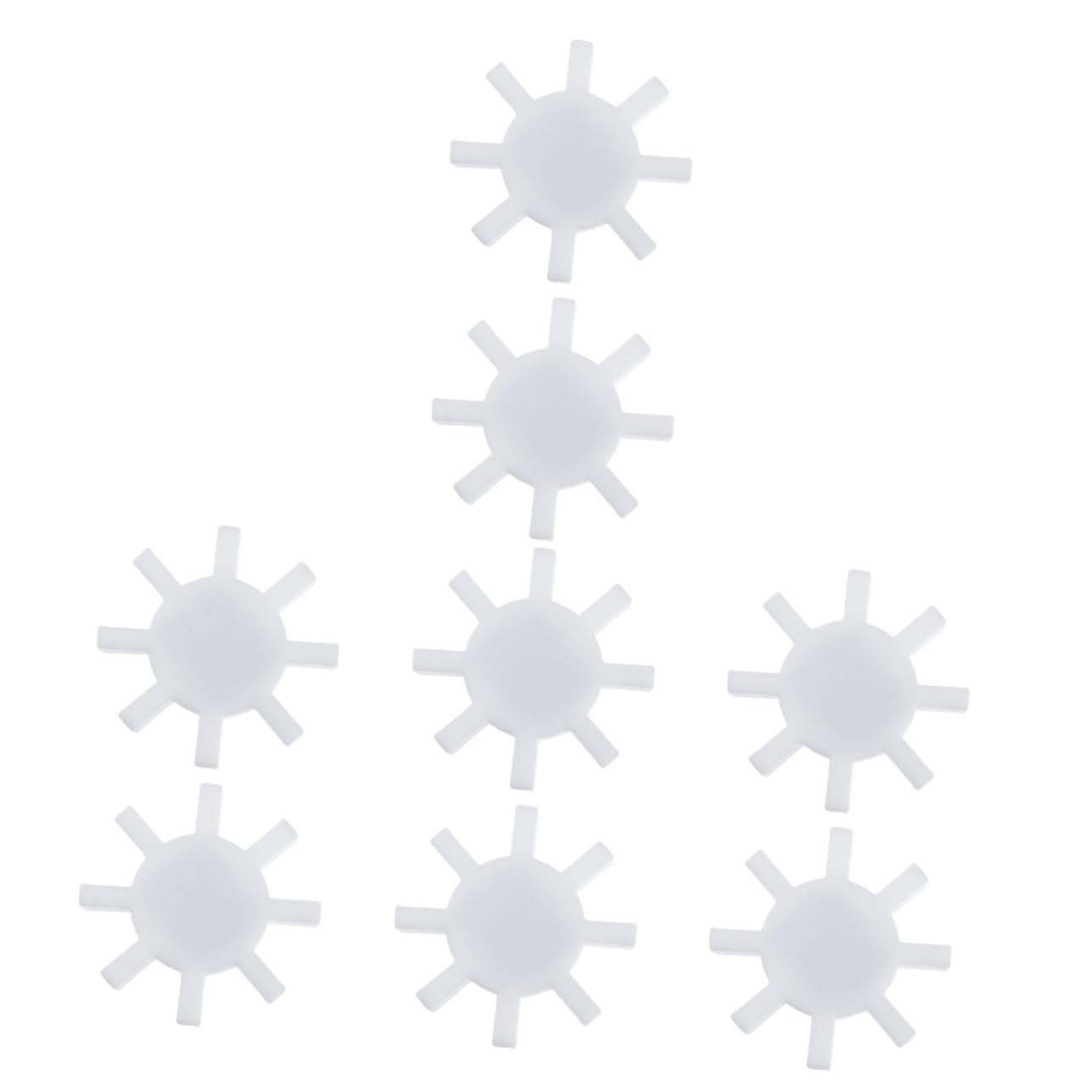 Gatuida 8pièces Barres De Stir Gear-shape Magnétiques Ptfe Pour Mélangeur Magnétique Idéales Pour Laboratoires Et Chimiques