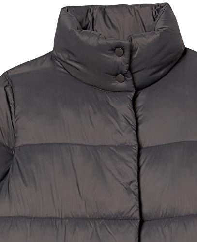 Amazon Essentials Damen Cocoon Puffer Wintermantel, leicht, wasserabweisend, lang, Anthrazit, Größe S