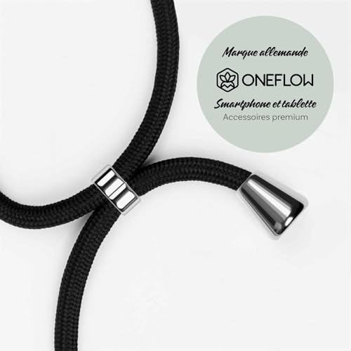 Chaîne de téléphone portable pour iPhone 16 Plus coque noire à cordon réglable - 3