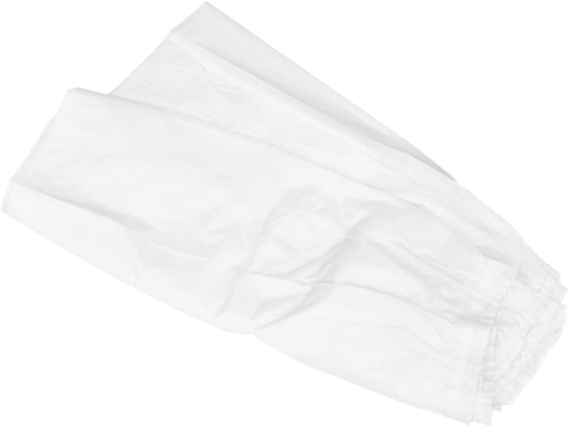 Luxshiny Disposable Plastic Table Skirt White High for Weddings Birthdays and Home Decor Easy Use Party Supplies for Table Decorations