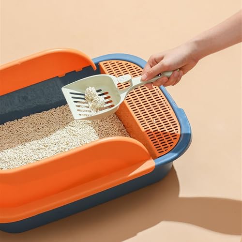 Arenero para gato grande semi cerrado naranja miniatura 4