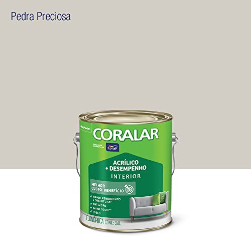 CORALAR ACRÍLICO MAIS DESEMPENHO PEDRA PRECIOSA 3,6L - CORAL