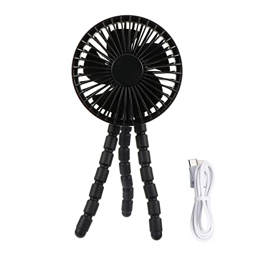 balacoo Portable Stroller Fan Flexible Tripod Sports Air Cooler Office Desk Fan Usb Rechargeable