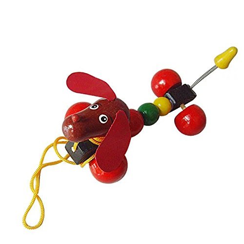 Buy Eonkoo Wooden Dogs Cute Puppy Pull Toys for Toddler Babies,Laugh