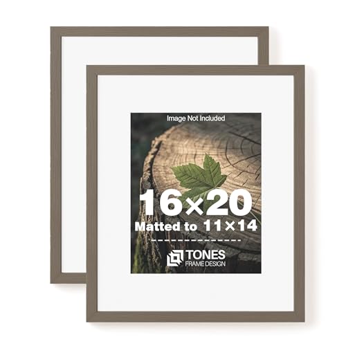 16x20 frames with mat 11x14, wooden 2 pack