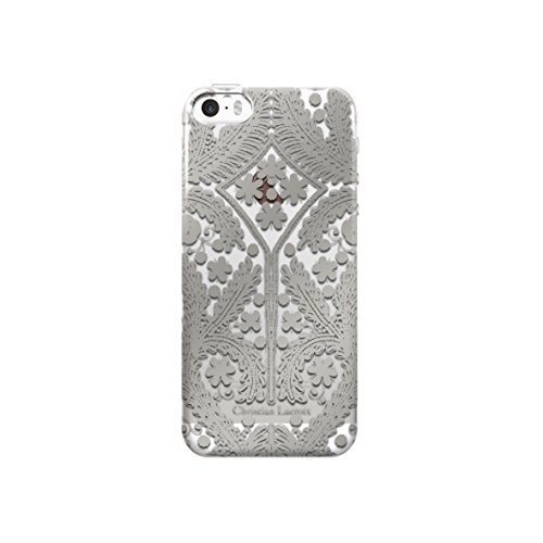 Christian Lacroix Coque métal pour iPhone5/5S/SE Transparente/Argentée