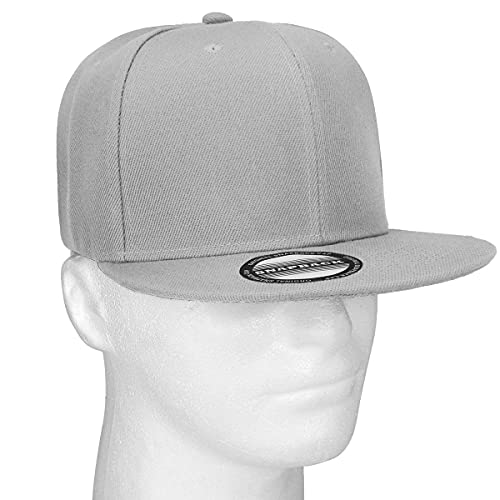 Image of Falari Wholesale 12 Pack Snapback Hat Cap Hip Hop Style Flat Bill Blank Solid Color Adjustable Size