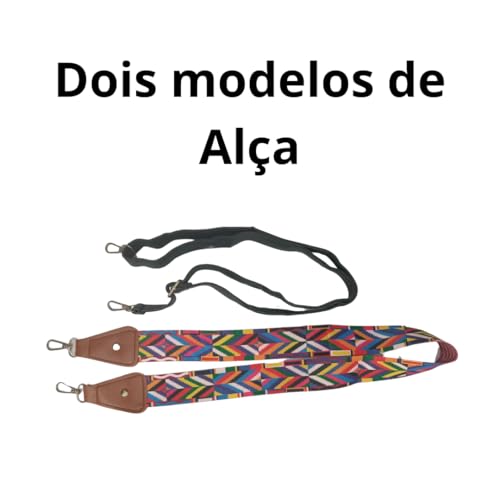 Bolsa Feminina Fashion Com Acessorios Sacola Bag Elegante Preta e Marrom Alça de Mão e Ombro Crossbo