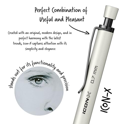 Image of Scrikss 0.7mm Mechanical Pencil | White | Icon-x