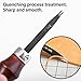 WUTA 1.2mm Edge Beveler Leather Tool High Carbon Steel Edge Skiver Wood Handle Leather Crafting Tools for Beveling Size 3,1.2mm